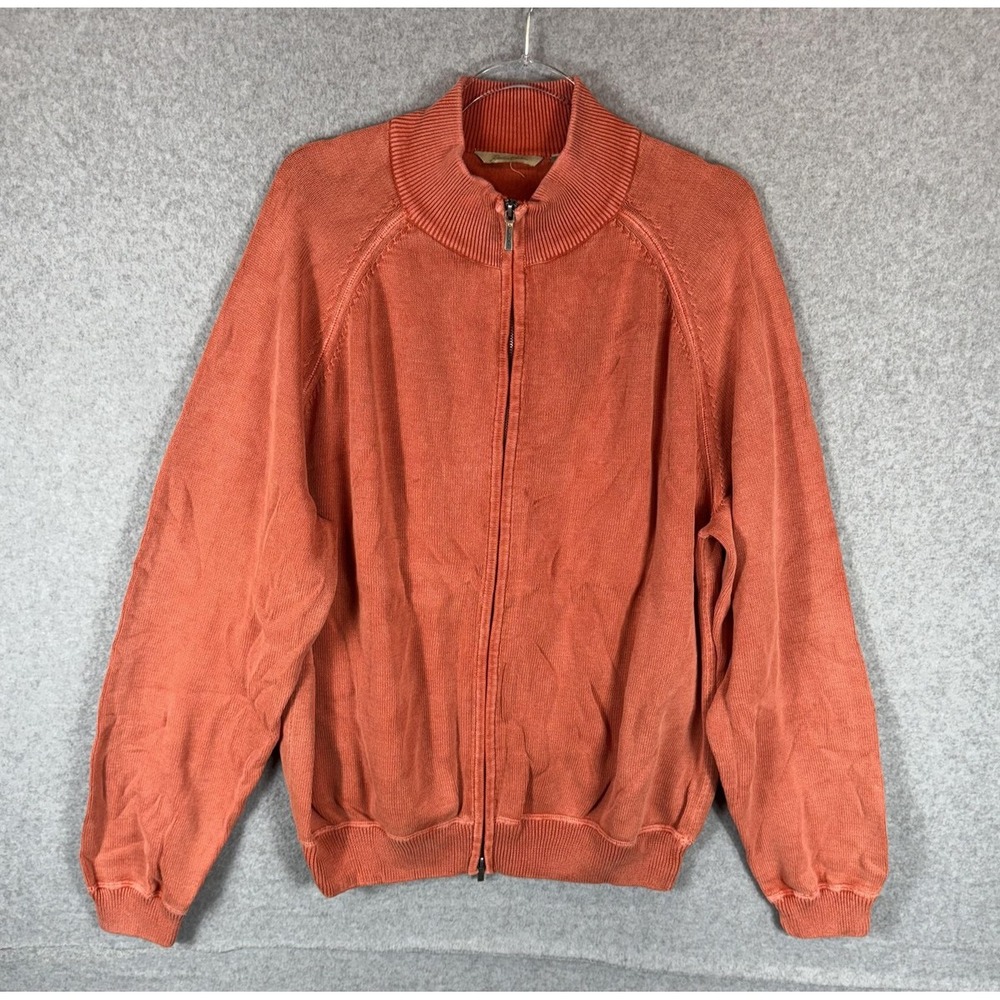 Rosetti Collection Jacket Mens XL Orange Full Zip Cotton Lightweight Casual
